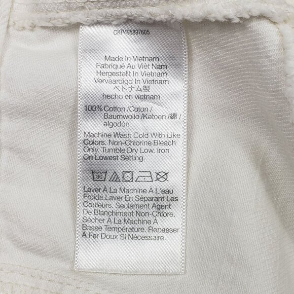 Madewell Fluted Midi Skirt Women’s 25 Tile White Cotton Denim Raw Hem Flared NWT - Picture 10 of 16